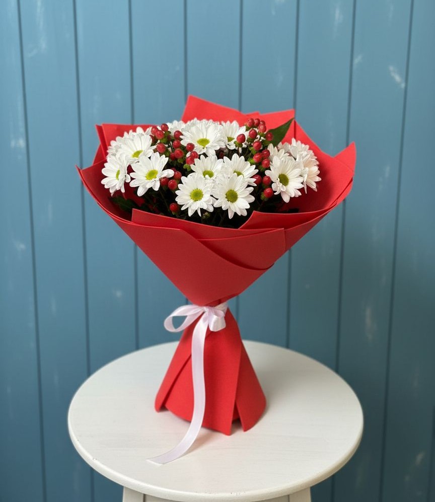 Букет цветов из: Хризантемы в Семеновке