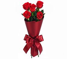 Букет 5 Красных роз Эдлесс Лав в Семеновке