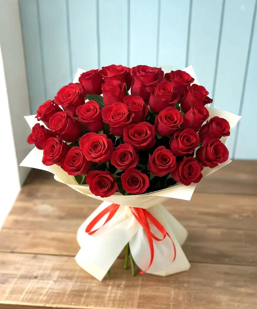 Букет 29 Красных роз в Семеновке