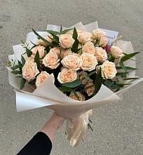 Букет Кремовые розы Латте в Семеновке