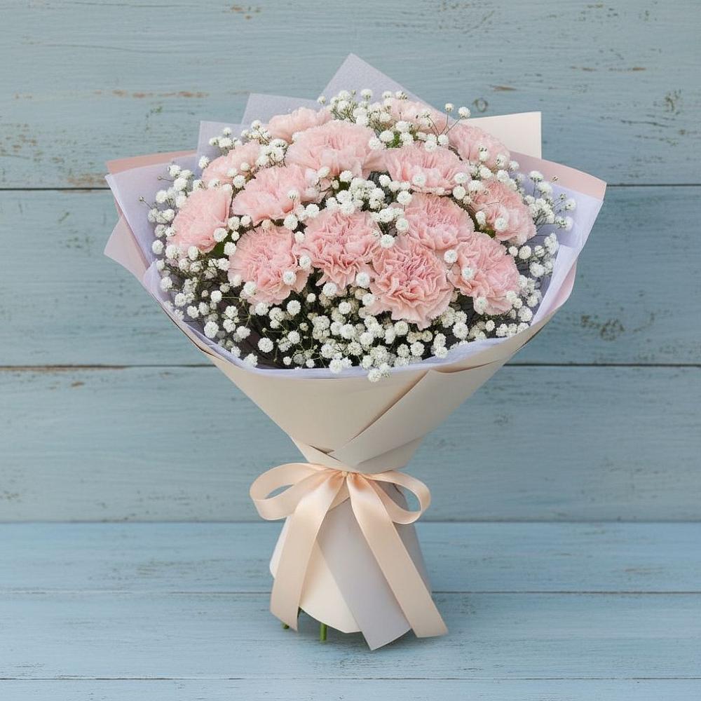 Букет цветов из: Гвоздики в Семеновке