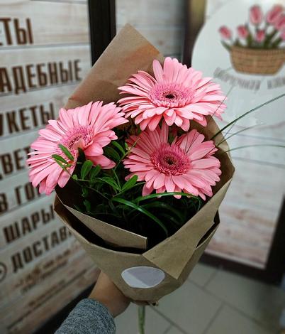 Букет цветов из: Герберы в Семеновке