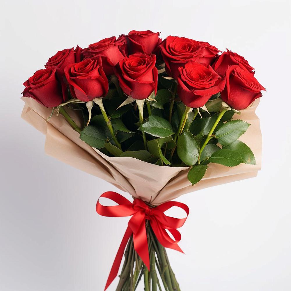 Букет 11 Красных роз Эдлесс Лав в Семеновке